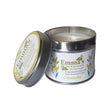 Emma's So Naturals Citronella eco-soy candle, handmade in Ireland and fragranced with only pure essential oils, presented in a signature tin with an open lid.