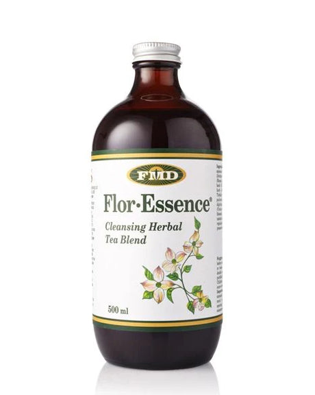 Flora Flor-Essence liquid herbal detox tea 8-herb gentle cleanse for cellular health 500ml.