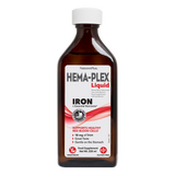 Nature's Plus Hema-Plex Liquid Iron supplement for energy and blood health berry flavor 250ml.