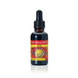 Dark glass bottle with "Bee Health Propolis" label. Red and yellow design. Dropper cap, suggesting liquid nature. Emphasizes natural remedy.