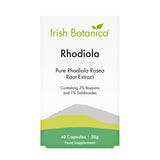 Irish Botanica Rhodiola Pure Rhodiola Rosea Root Extract food supplement, 60 capsules containing 3% Rosavins and 1% Salidrosides.