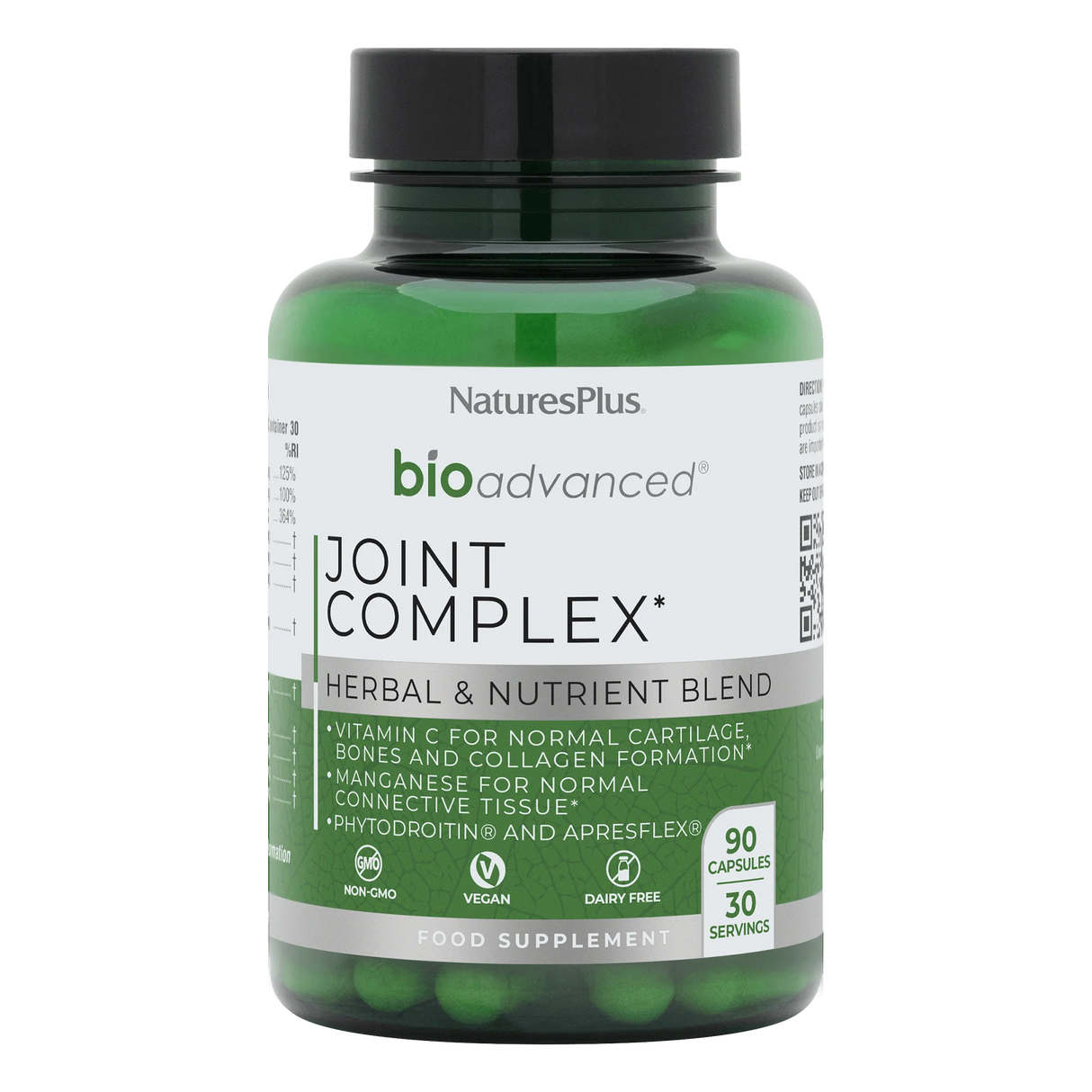 NaturesPlus bio advanced Joint Complex supplement bottle on a white background