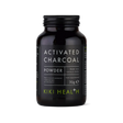 KIKI Health activated charcoal powder 70g for digestion, bloating relief, detox support, teeth whitening, and natural cleansing.