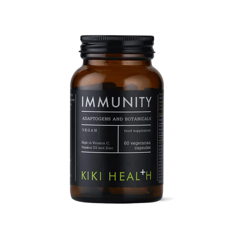 KIKI Health immunity capsules 60 vegicaps with vitamin C, vitamin D3, zinc and herbal extracts for immune support and daily wellbeing.
