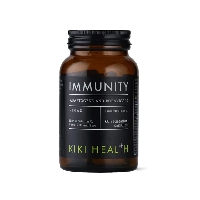 KIKI Health immunity capsules 60 vegicaps with vitamin C, vitamin D3, zinc and herbal extracts for immune support and daily wellbeing.