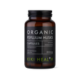 KIKI Health organic psyllium husks 120 vegicaps for digestion, gut health, fibre support and natural bowel regularity.