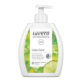 Lavera Lime Care fresh hand wash in a 250ml pump bottle.