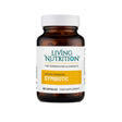 Living Nutrition Organic Fermented Symbiotic food supplement bottle, 60 capsules.