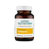 Living Nutrition Organic Fermented Symbiotic food supplement bottle, 60 capsules.