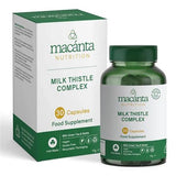 Macánta Nutrition Milk Thistle Complex Food Supplement, 30 Capsules bottle and box.