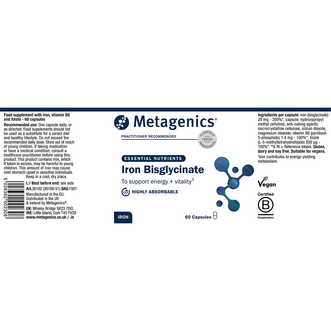 Metagenics Iron Bisglycinate 60 caps