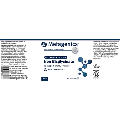 Metagenics Iron Bisglycinate 60 caps