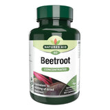 Natures Aid Beetroot Concentrated food supplement, 60 capsules bottle equivalent to 4620mg of dried beetroot.