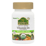 Nature's Plus Source of Life Garden Organic Vitamin D3 capsules 2500 IU for immune support and bone health 60 capsules.