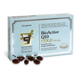 Pharma Nord BioActive Q10 Gold 100mg capsules for energy production, heart health, and reduced fatigue.