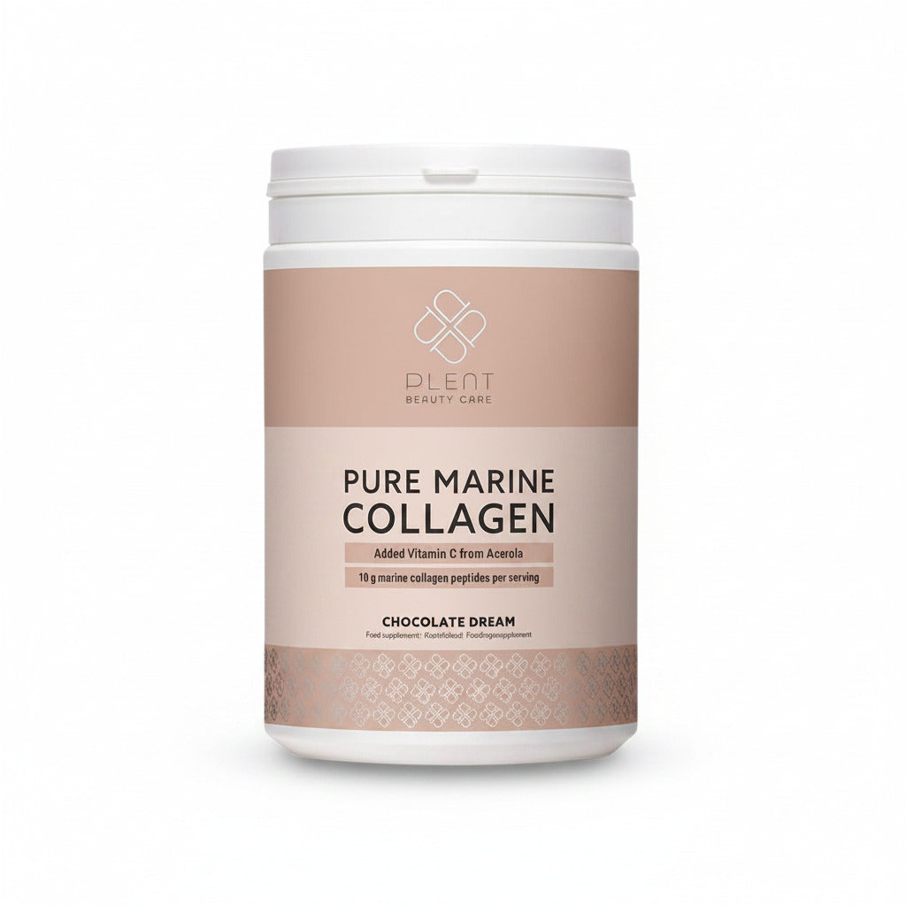 Plent Pure Marine Collagen containers on a white background