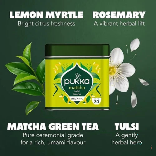 Pukka Tulsi Lemon Organic Matcha Tea - 30g