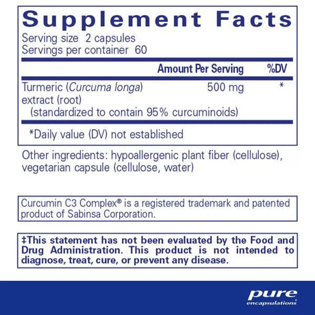 Pure Encapsulations Curcumin 60's