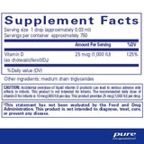 Pure Encapsulations Vitamin D3 Liquid