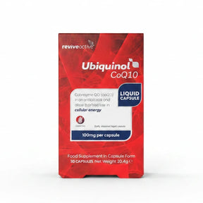 Revive Active Ubiquinol CoQ10 100mg, 30 liquid capsules box 