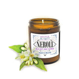 Mindful Beauty Neroli scented eco-soy wax candle, made in Ireland.