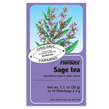 Salus-Haus Organic Sage herbal tea bags for hormonal balance and throat soothing 15 bags pack.