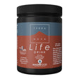 Terranova Life Drink unflavoured 454g vegan food supplement powder tub with nutrient ingredients list.