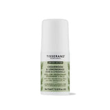 A 75ml bottle of Tisserand Aromatherapy Limited Edition Cedarwood & Lemongrass roll-on deodorant, featuring an aluminium and alcohol-free formula with 24-hour protection.