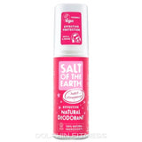 Salt of the Earth Sweet Strawberry Natural Deodorant, a vegan-friendly and cruelty-free product made with 100% natural ingredients, featuring effective protection and designed for refill and reuse.