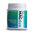 MAGduo Magnesium Bisglycinate and Citrate blend capsules for sleep, muscle relaxation, and digestive support.