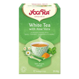 Yogi Tea White Tea with Aloe Vera 17 organic teabags with Jasmine and Cinnamon for inner radiance and antioxidant support.