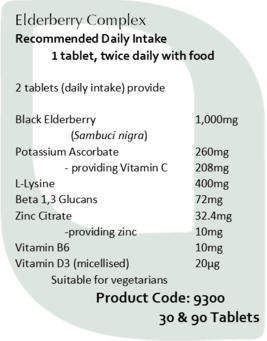 BioNutri Elderberry Complex - 90 tabs