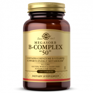 Solgar Megasorb Vitamin B Complex - 50 tablets