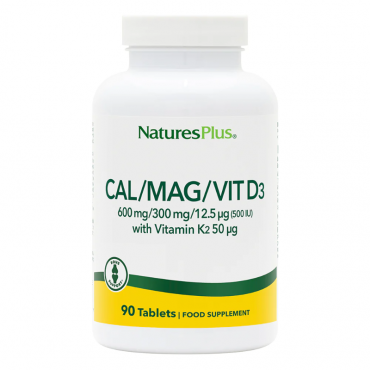 Natures Plus Calcium, Magnesium, D3 & K2