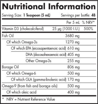 Nordic Naturals Complete Omega 3, 6, 9 Oil 237ml